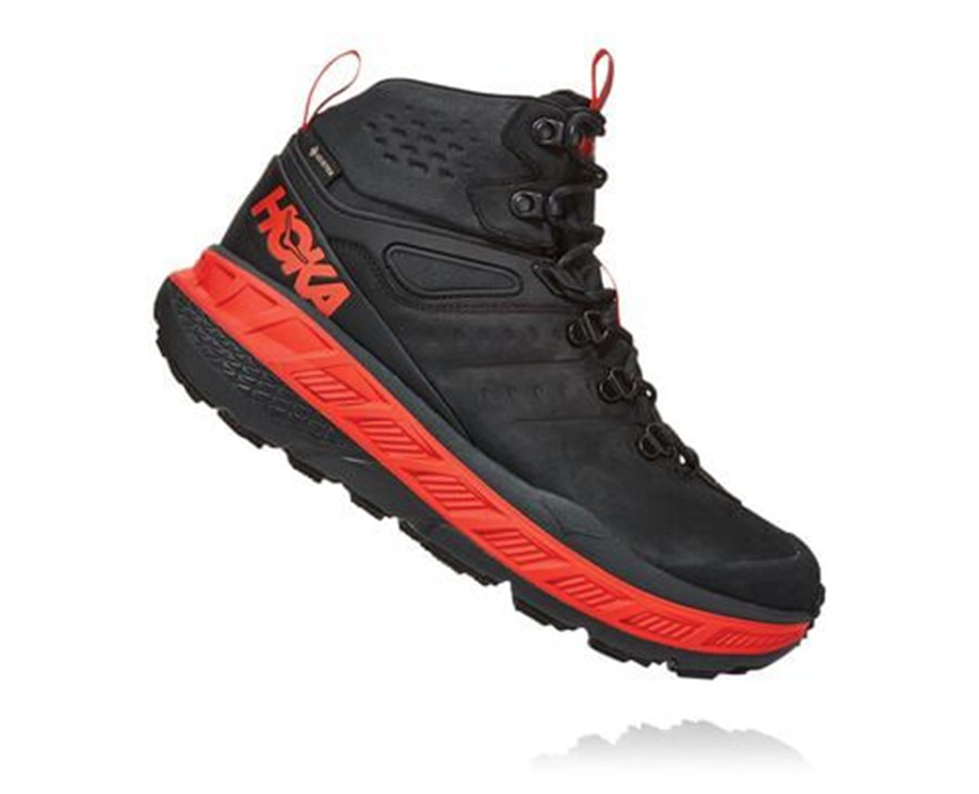 Hoka One One Yürüyüş Botları Erkek Siyah - Stinson Mid Gore-Tex - FO1032579